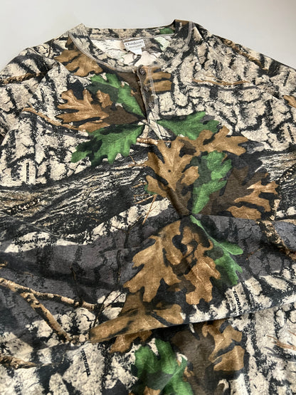 3XL 90s Jerzees Camo Henley