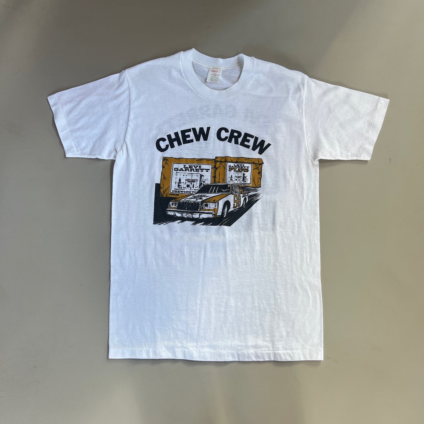 Large 1980s Levi Garrett Chew Crew T-shirt