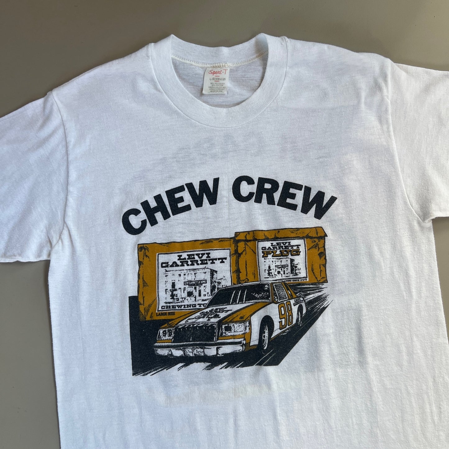 Large 1980s Levi Garrett Chew Crew T-shirt
