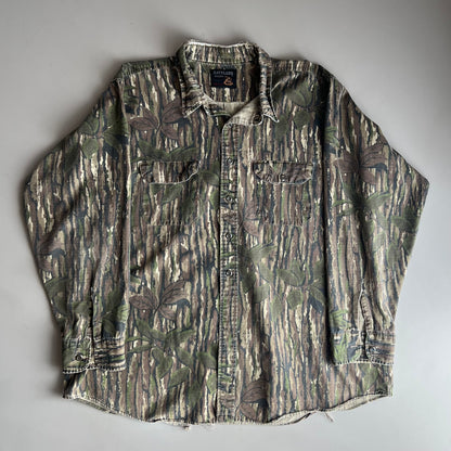 XL 90s Rattlers Brand Camo Button Shirt