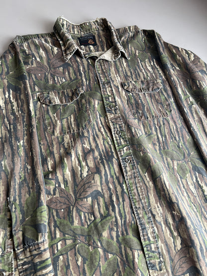 XL 90s Rattlers Brand Camo Button Shirt