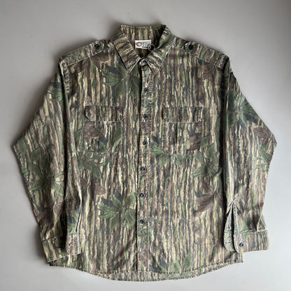 XL 90s Sports Afield Camo Button Shirt