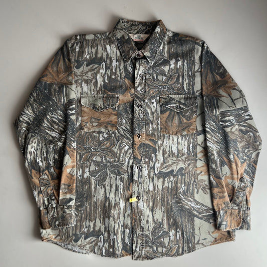 XL 90s RedHead Camo Button Shirt