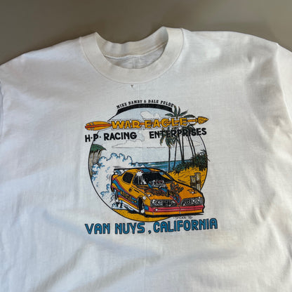 XL 1970s War Eagle Funny Car Drag T-shirt