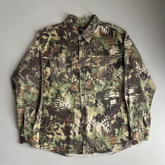 XXL RedHead Snake Camo Button Shirt