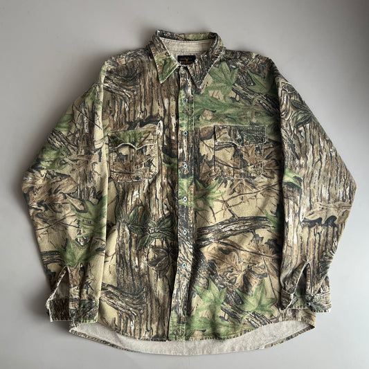 Medium 90s Deerskin Camo Button Shirt