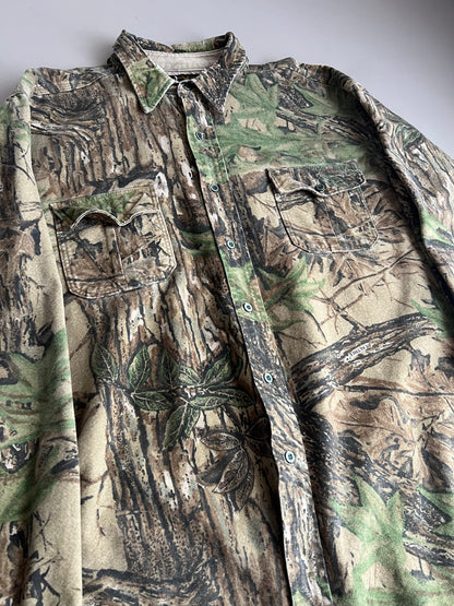 Medium 90s Deerskin Camo Button Shirt