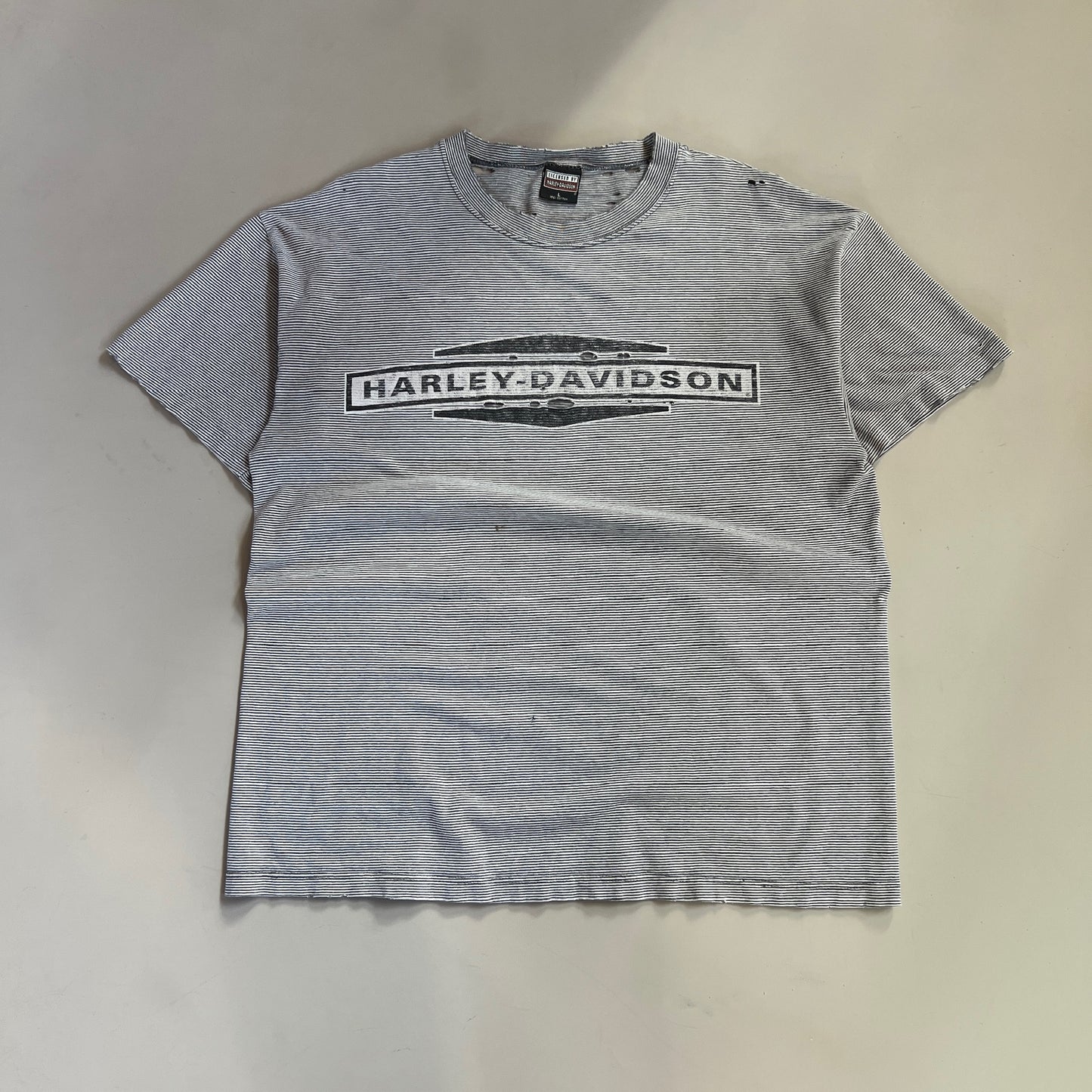 Large 1990s Distressed Harley Davidson T-shirt