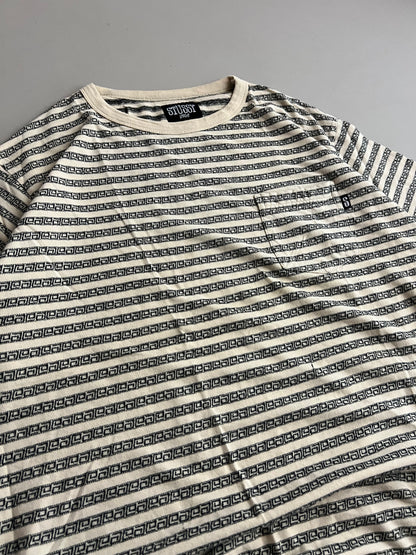 Large 90s Stussy Geometric Pocket T-shirt