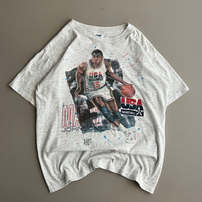 Large 1992 Dream Team Magic Johnson T-shirt