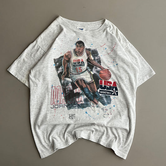 Large 1992 Dream Team Magic Johnson T-shirt