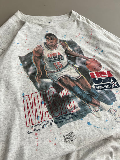 Large 1992 Dream Team Magic Johnson T-shirt